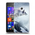 Дизайнерский пластиковый чехол для Microsoft Lumia 540 горы