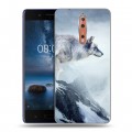 Дизайнерский пластиковый чехол для Nokia 8 горы