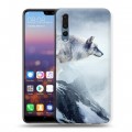 Дизайнерский силиконовый с усиленными углами чехол для Huawei P20 Pro горы