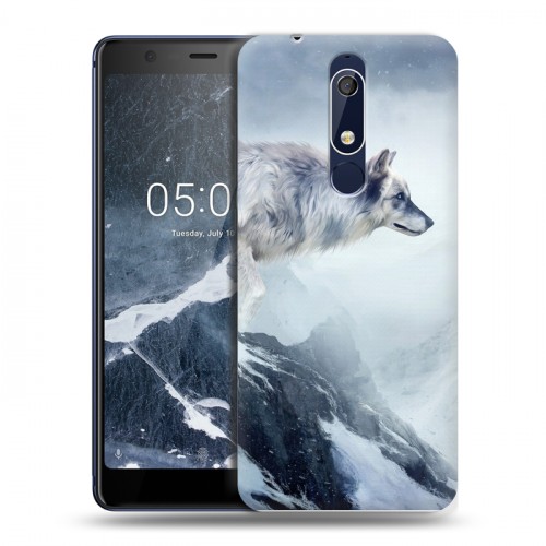 Дизайнерский пластиковый чехол для Nokia 5.1 горы