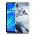 Дизайнерский пластиковый чехол для Huawei Y6 (2019) горы