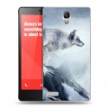 Дизайнерский пластиковый чехол для Xiaomi RedMi Note горы