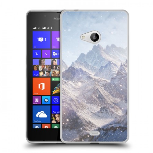 Дизайнерский пластиковый чехол для Microsoft Lumia 540 горы