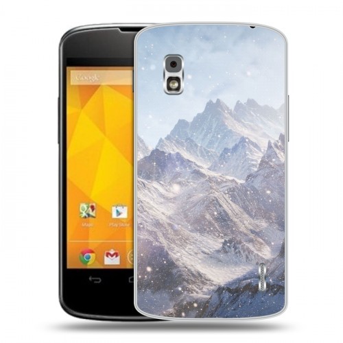 Дизайнерский пластиковый чехол для LG Google Nexus 4 горы