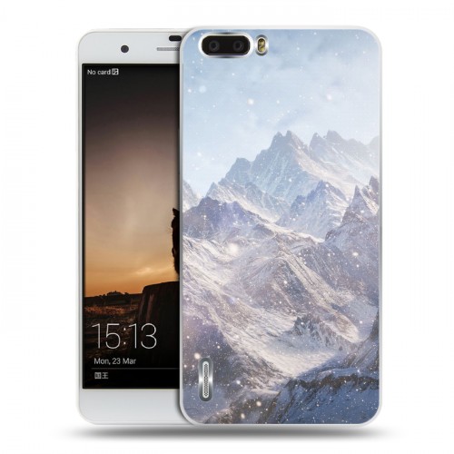 Дизайнерский силиконовый чехол для Huawei Honor 6 Plus горы