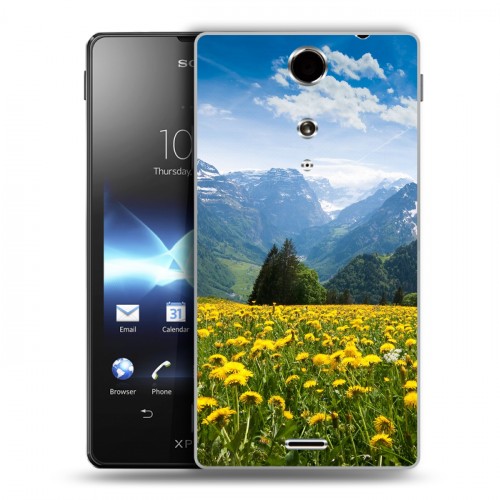 Дизайнерский пластиковый чехол для Sony Xperia TX горы