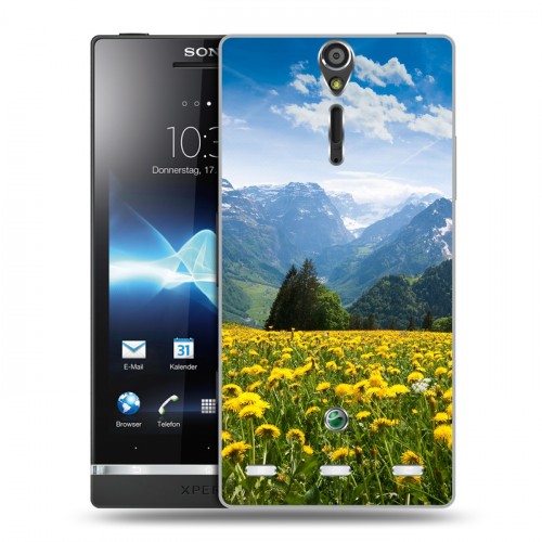 Дизайнерский пластиковый чехол для Sony Xperia S горы