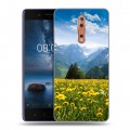 Дизайнерский пластиковый чехол для Nokia 8 горы