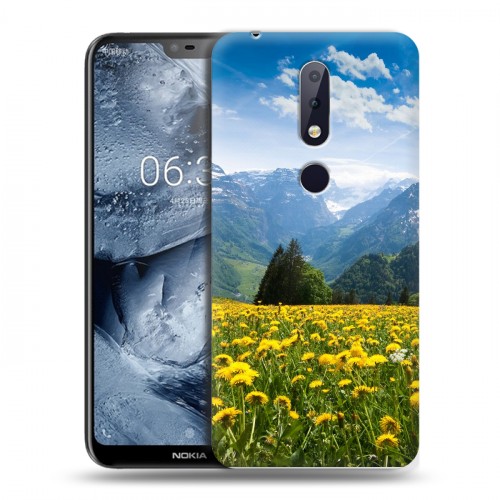 Дизайнерский пластиковый чехол для Nokia 6.1 Plus горы