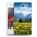 Дизайнерский пластиковый чехол для Sony Xperia E горы