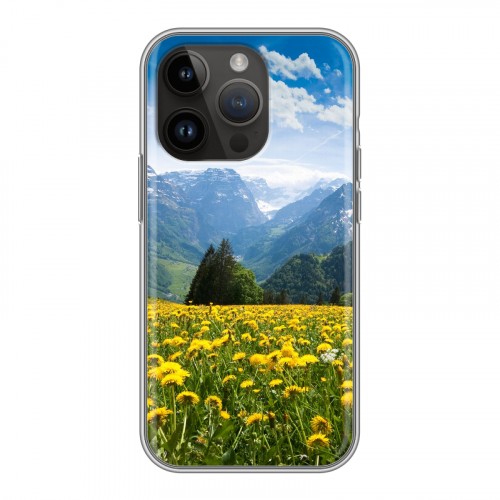 Дизайнерский силиконовый чехол для Iphone 14 Pro горы