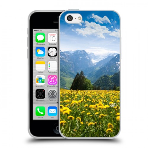 Дизайнерский пластиковый чехол для Iphone 5c горы