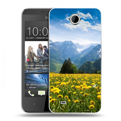 Дизайнерский пластиковый чехол для HTC Desire 300 горы