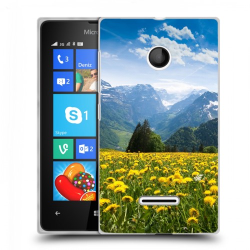 Дизайнерский пластиковый чехол для Microsoft Lumia 435 горы