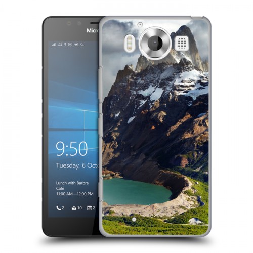 Дизайнерский пластиковый чехол для Microsoft Lumia 950 горы