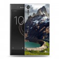 Дизайнерский пластиковый чехол для Sony Xperia XZs горы