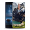 Дизайнерский пластиковый чехол для Nokia 8 горы