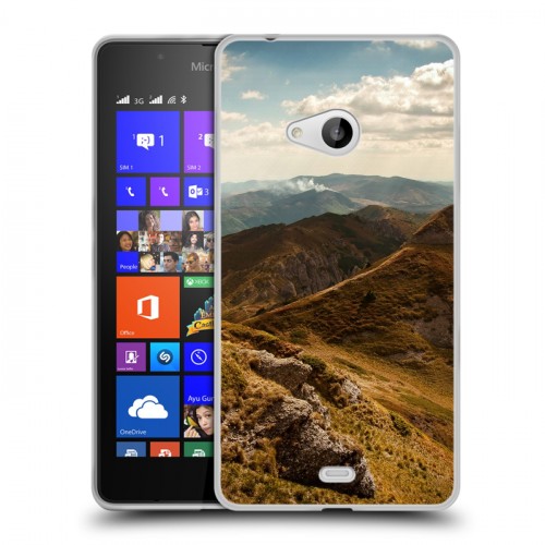 Дизайнерский пластиковый чехол для Microsoft Lumia 540 горы