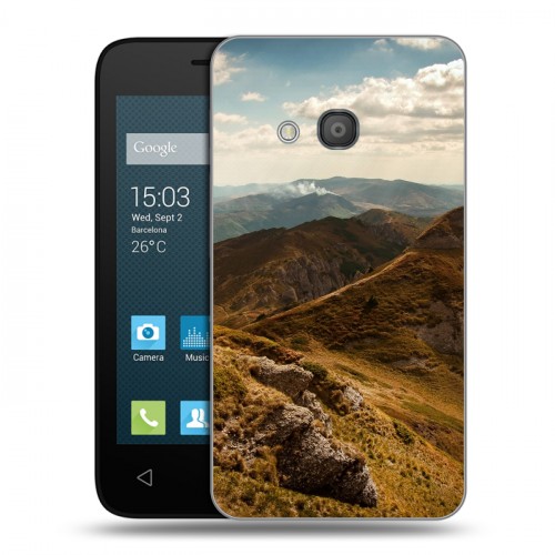 Дизайнерский пластиковый чехол для Alcatel One Touch Pixi 4 (4) горы