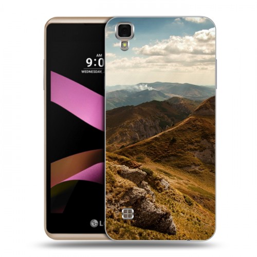 Дизайнерский пластиковый чехол для LG X Style горы