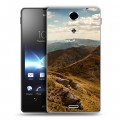 Дизайнерский пластиковый чехол для Sony Xperia TX горы