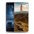 Дизайнерский пластиковый чехол для Nokia 8 горы