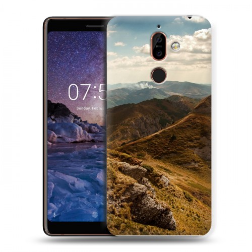 Дизайнерский пластиковый чехол для Nokia 7 Plus горы