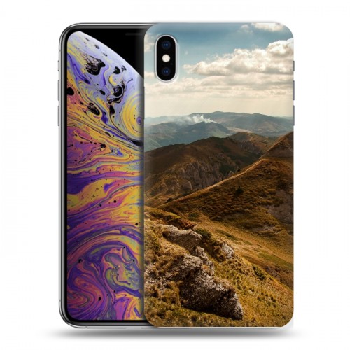 Дизайнерский силиконовый чехол для Iphone Xs Max горы