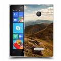 Дизайнерский пластиковый чехол для Microsoft Lumia 435 горы