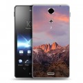 Дизайнерский пластиковый чехол для Sony Xperia TX горы