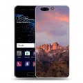 Дизайнерский пластиковый чехол для Huawei P10 горы