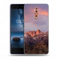 Дизайнерский пластиковый чехол для Nokia 8 горы