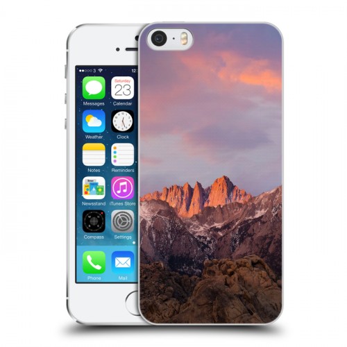 Дизайнерский пластиковый чехол для Iphone 5s горы