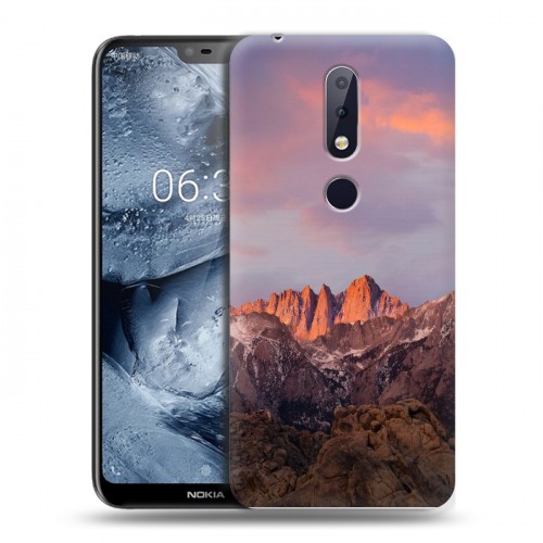 Дизайнерский пластиковый чехол для Nokia 6.1 Plus горы