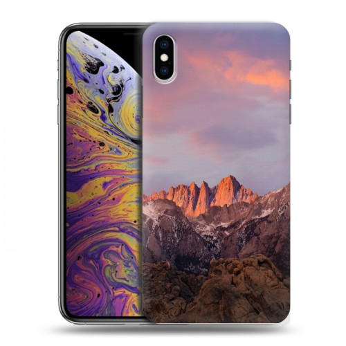 Дизайнерский силиконовый чехол для Iphone Xs Max горы