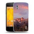 Дизайнерский пластиковый чехол для LG Google Nexus 4 горы