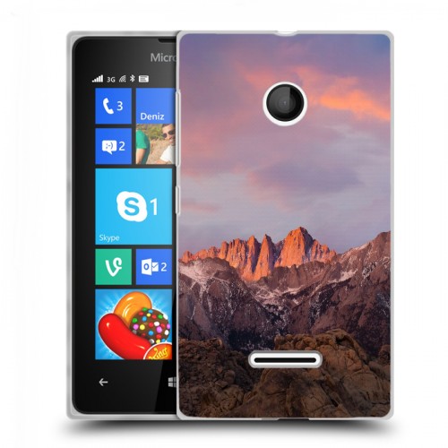 Дизайнерский пластиковый чехол для Microsoft Lumia 435 горы