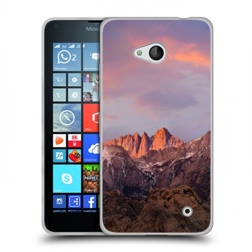 Дизайнерский пластиковый чехол для Microsoft Lumia 640 горы