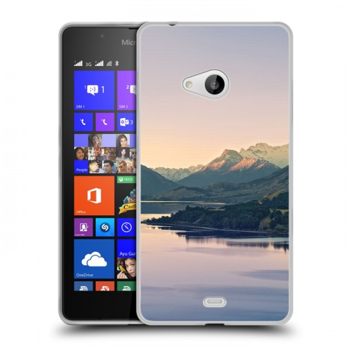 Дизайнерский пластиковый чехол для Microsoft Lumia 540 горы