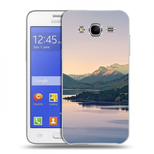 Дизайнерский пластиковый чехол для Samsung Galaxy J7 горы