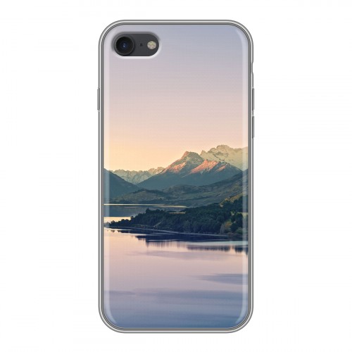 Дизайнерский силиконовый с усиленными углами чехол для Iphone 7 горы