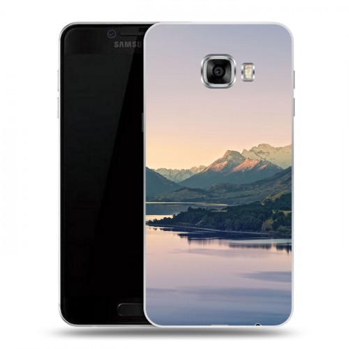 Дизайнерский пластиковый чехол для Samsung Galaxy C5 горы