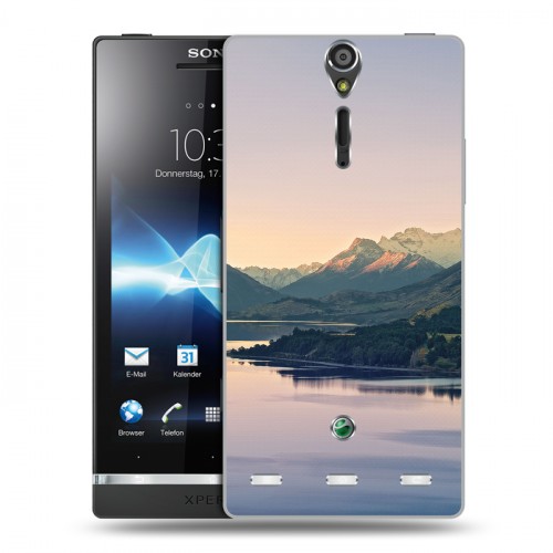 Дизайнерский пластиковый чехол для Sony Xperia S горы