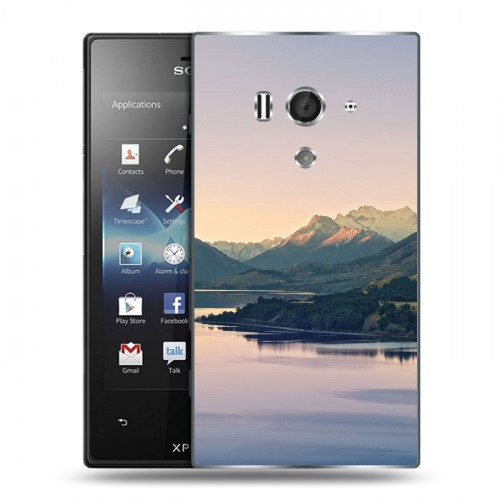 Дизайнерский пластиковый чехол для Sony Xperia acro S горы