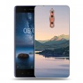 Дизайнерский пластиковый чехол для Nokia 8 горы