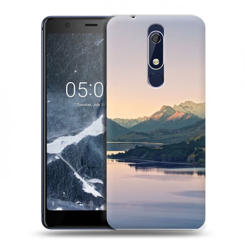 Дизайнерский пластиковый чехол для Nokia 5.1 горы