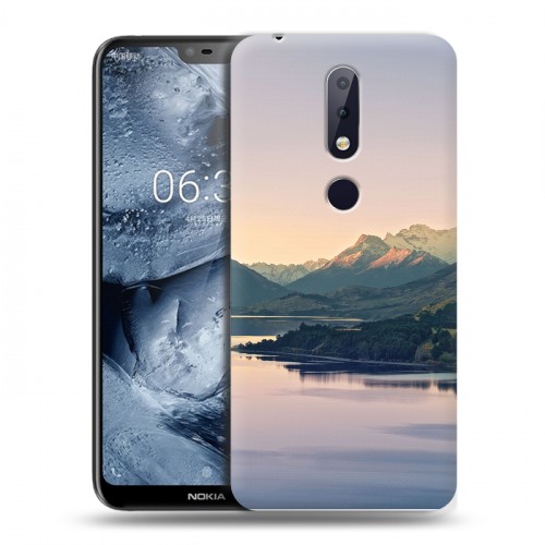 Дизайнерский силиконовый чехол для Nokia 6.1 Plus горы