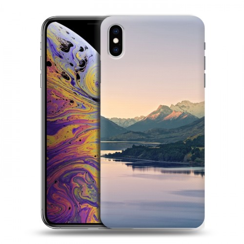 Дизайнерский силиконовый чехол для Iphone Xs Max горы