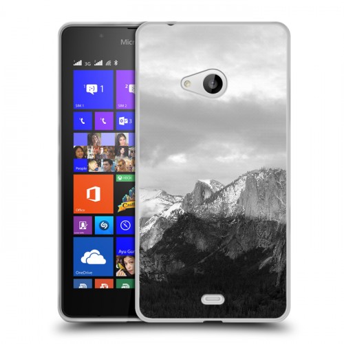 Дизайнерский пластиковый чехол для Microsoft Lumia 540 горы