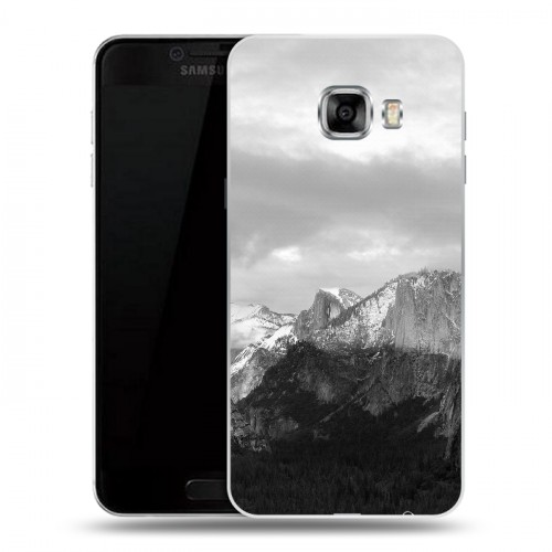 Дизайнерский пластиковый чехол для Samsung Galaxy C5 горы